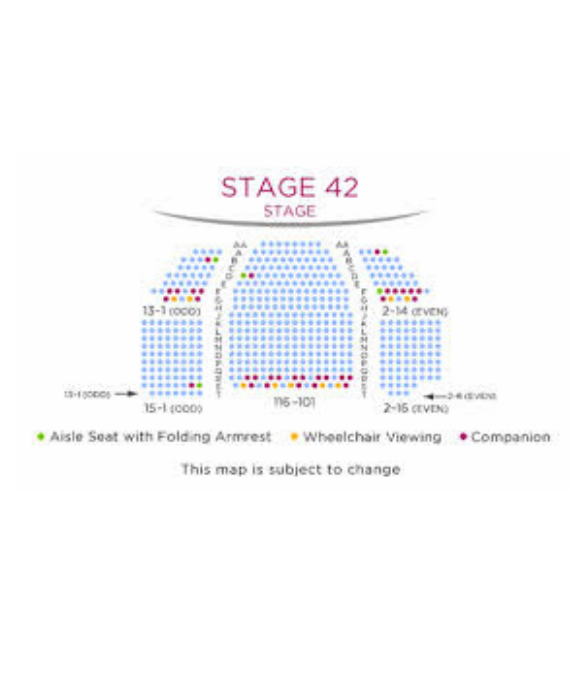 Stage 42 Fiddler On The Roof Seating Chart